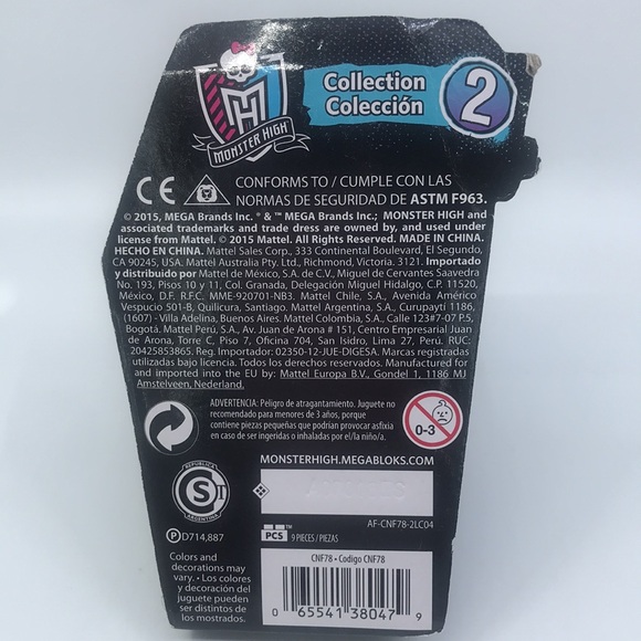 Mega Blocks Monster High Series 2 Catty Noir New Old Stock Sealed - Picture 3 of 7
